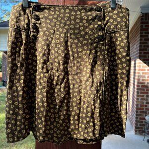 Madewell Fall Floral Mini Skirt Size XL